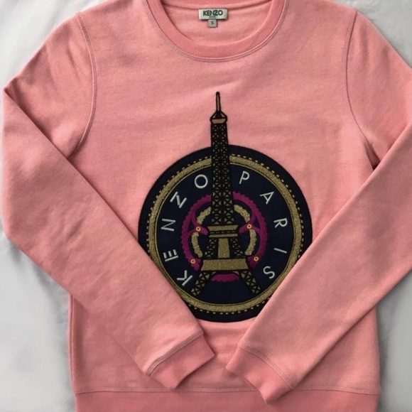 Authentic Pink Eiffel Tower Kenzo Sweatshirt - Picture 4 of 6